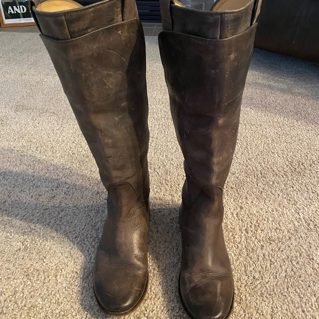 Distressed Frye Paige Tall Riding Boot Size 10
